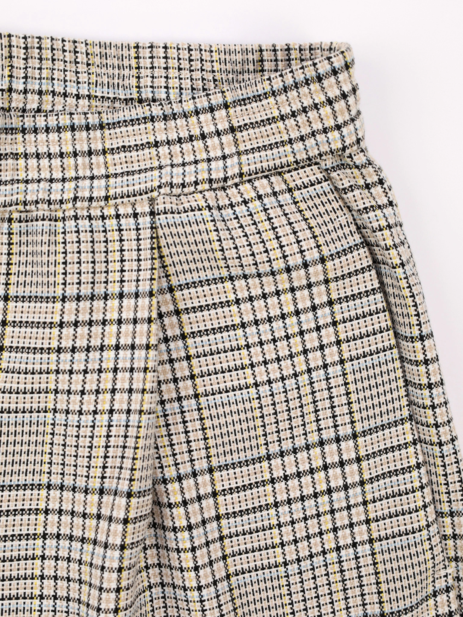 Брюки свободного кроя в клеточку